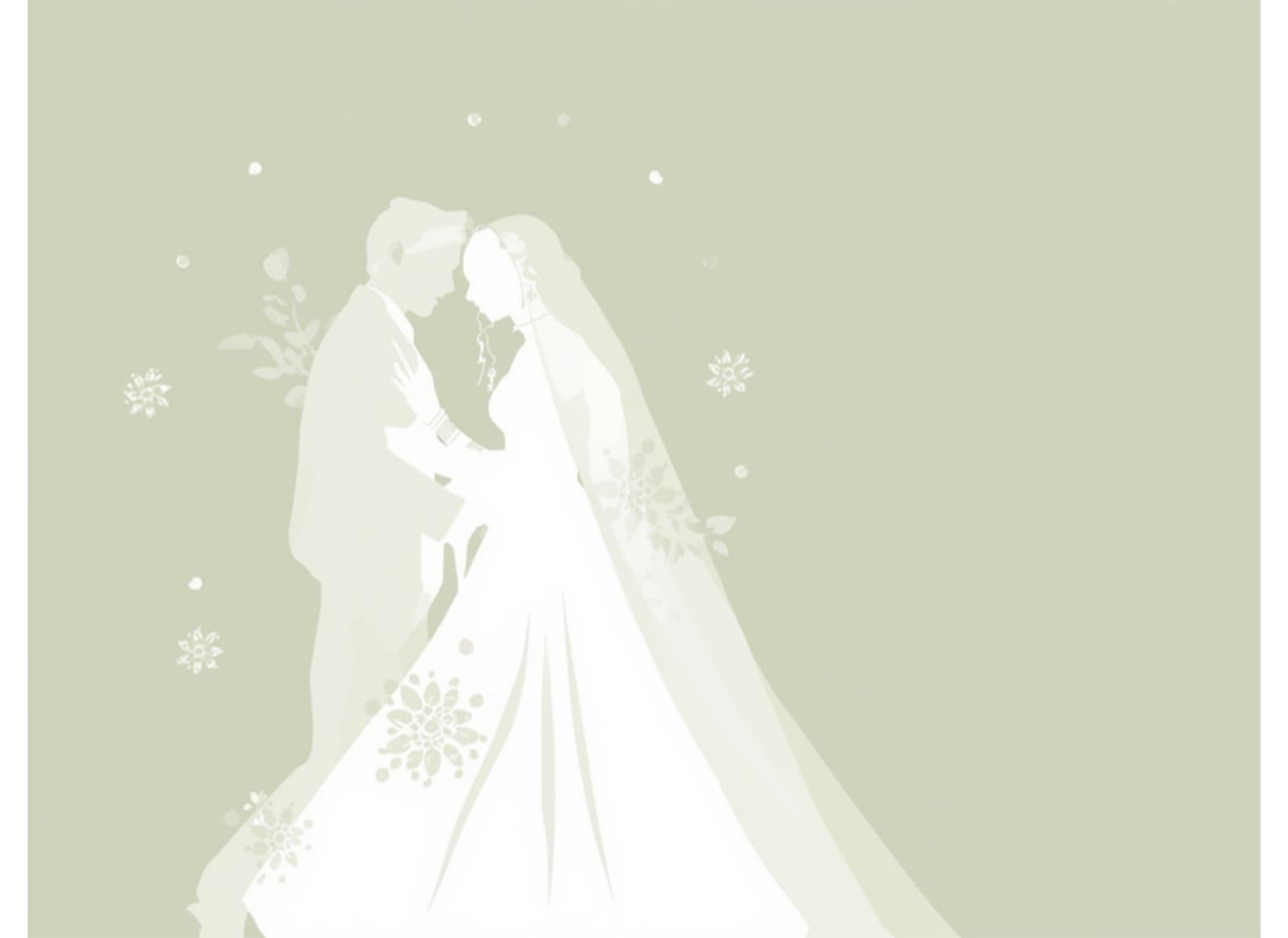 Illustration of a bride and groom, representing SwasthaFit's Wedding Plan